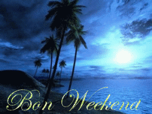 Gif animé bon week-end aurore